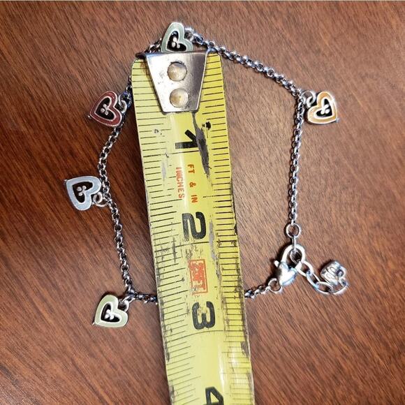 BRIGHTON enamel heart charm bracelet - Picture 8 of 8